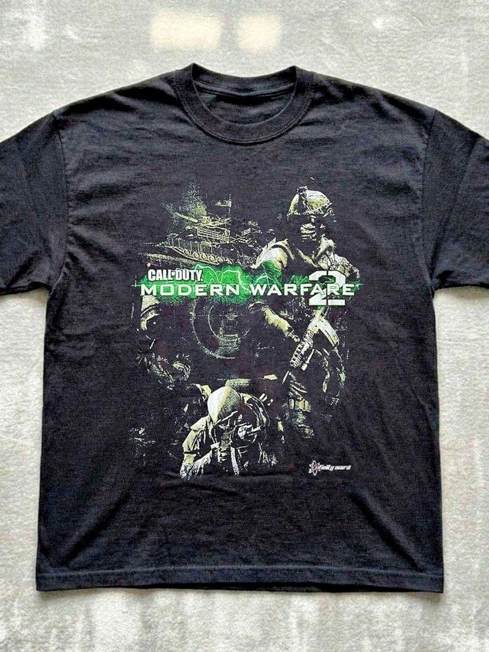 Activision Call of Duty Modern Warfare 2 Promo T-Shirt Black & Green